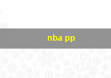 nba pp